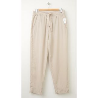 NEW Gap Drapey Tencel Track Pants in Cobblestone