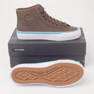 PF Flyers Center Hi Leather Hi-Top Sneakers PM13OH4K in Brown