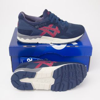 Asics Men's Gel-Lyte V Running Shoes HD50Y-5025 in Navy/Burgundy