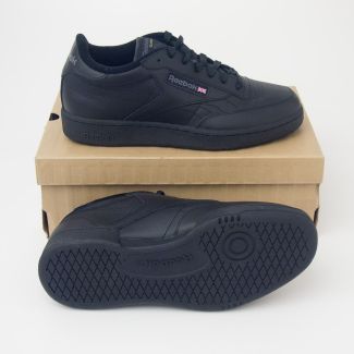 Reebok Men's Club C Classic Tennis Shoes V61892 in Black/Charcoal