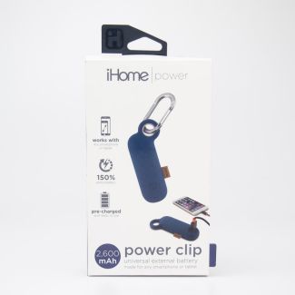 iHome Power Clip Universal External 2600 mAh Battery IH-CT4010N in Blue