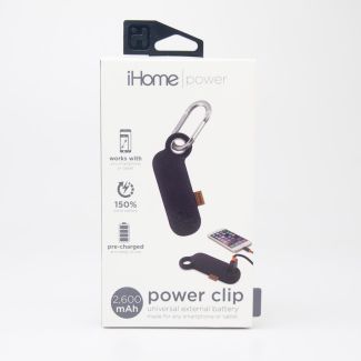 iHome Power Clip Universal External 2600 mAh Battery IH-CT4010B in Black