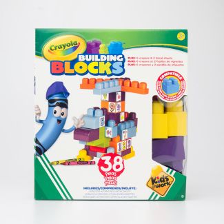 Amloid Crayola Kids at Work 38 Piece Building Block Set