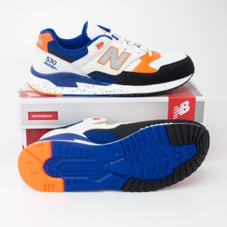 New Balance Men's 530 Platinum Street Pack Running Shoes M530PSC in White/Orange