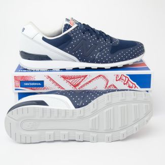 New Balance Women's Re-Engineered 696 Classic Running Shoes WL696KP in Navy