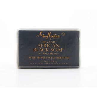Shea Moisture Organic African Black Soap Acne Prone Face & Body Bar 3.5 oz