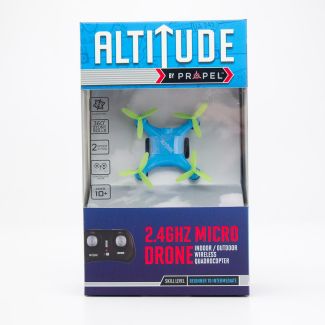 Propel RC Altitude 2.4Ghz Micro Drone Indoor/Outdoor Wireless Quadrocopter - Light Blue with Green