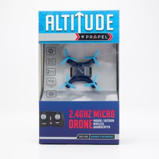 Propel RC Altitude 2.4Ghz Micro Drone Indoor/Outdoor Wireless Quadrocopter - Navy with Light Blue