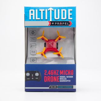 Propel RC Altitude 2.4Ghz Micro Drone Indoor/Outdoor Wireless Quadrocopter - Red with Orange