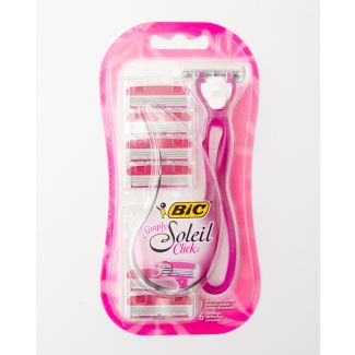 Bic Simply Soleil Click 3 Blade Razor with 6 Cartridges