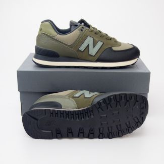 New Balance Men's Featured 574 Classics Running Shoes ML574LHA in Covert Green