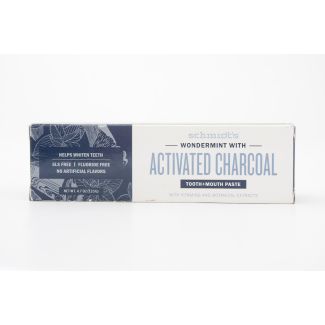 Schmidt's Wondermint with Activated Charcoal Tooth+Mouth Paste net wt 4.7 oz