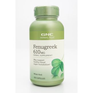 GNC Fenugreek 610mg Herbal Supplement 100 Capsules