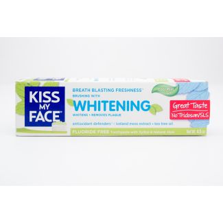 Kiss My Face Whitening Toothpaste Cool Mint Gel net wt 4.5 oz