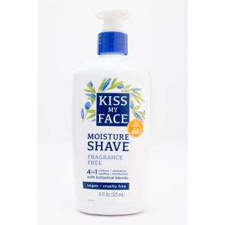 Kiss My Face 4 in 1 Moisture Shave Fragrance Free 11 fl oz