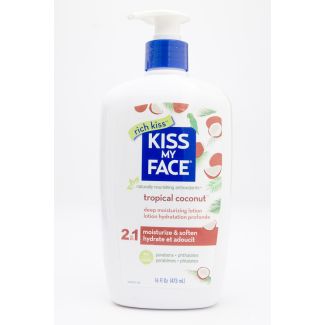 Kiss My Face Rich Kiss Body Lotion Tropical Coconut 16 fl oz