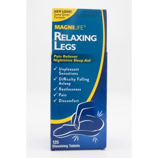 Magnilife Relaxing Legs Pain Reliever Nighttime Sleep Aid 125 Dissolving Tablets