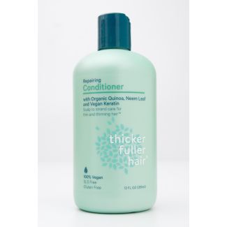 Thicker Fuller Hair Repair Conditioner with Organic Quinoa, Neem Leaf & Vegan Keratin 12 fl oz (355 mL)