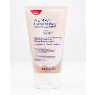Almay Makup Remover + Cream Cleanser with Nourishing Rice Milk 4.5 fl oz (133 mL)