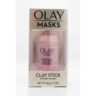 Olay Masks Clay Stick Fresh Reset Pink Mineral Complex net wt 48g (1.7 oz)