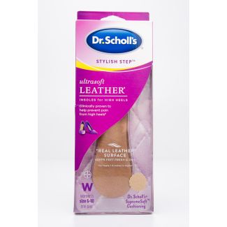 Dr. Scholl's Stylish Step Ultrasoft Leather Insoles for High Heels C6720 1 Pair of Women's Size 6-10
