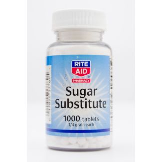 Rite Aid Sugar Substitute Saccharin 1/4 Grain Each 1000 Tablets