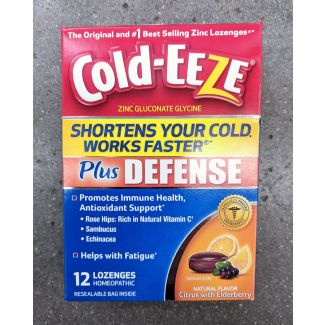 Cold-Eeze Plus Defense Citrus with Elderberry 12 Lozenges