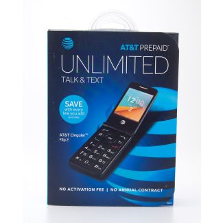 AT&T Prepaid Cingular Flip 2 4GB Gray Prepaid Flip Phone