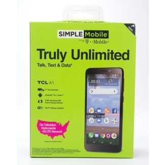 Simple Mobile by T-Mobile Alcatel TCL A1 Prepaid Smartphone