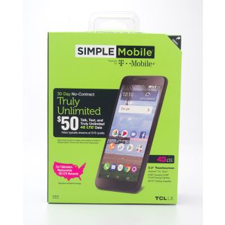 Simple Mobile by T-Mobile Alcatel TCL LX Prepaid Smartphone