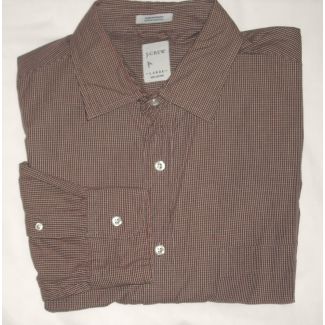 J Crew Sueded Broadcloth Check Shirt Men's Large - L