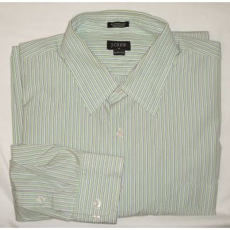J Crew Striped Dress Shirt Men's Extra Large - XL - 17-17.5