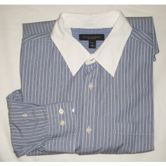 Banana Republic Classic Fit Striped Dress Shirt Men's Large - 16-16.5