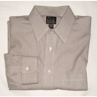 Jos A Bank Traveler's Collection Striped Dress Shirt Men's 15.5-32
