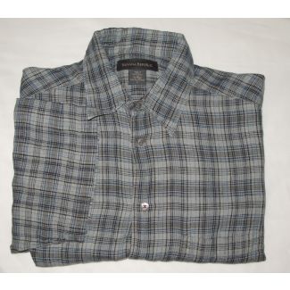 Banana Republic Short Sleeve Linen Shirt Men's L - Large