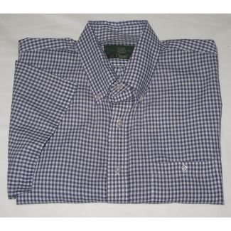 Orvis Gingham Short Sleeve Shirt Men's L - Large