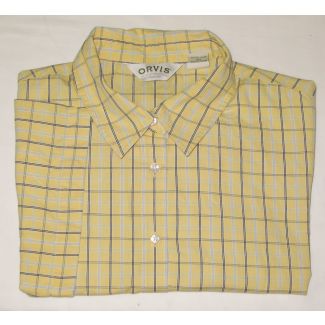 Orvis Check Short Sleeve Shirt Men's XL - Extra Large