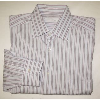 Ermenegildo Zegna Striped Dress Shirt Men's 16.5