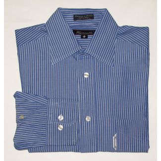 Faconnable Striped Dress Shirt Men's 15R