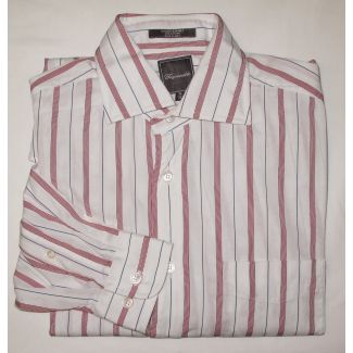 Faconnable Striped Dress Shirt Men's 15 (38)
