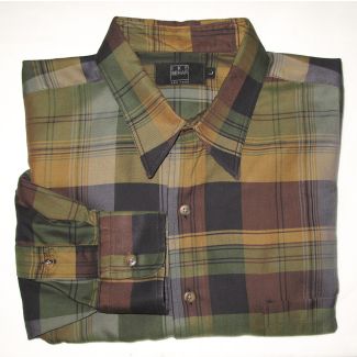 Ike Behar Plaid Shirt Men's Larger - L