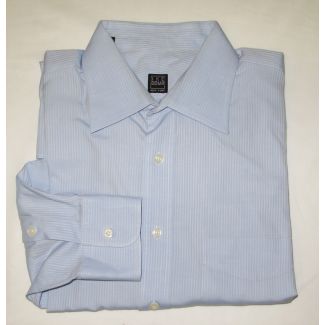 Ike Behar Striped Dress Shirt Men's 16.5-34