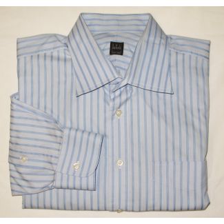 Ike Behar Striped Dress Shirt Men's 17-34