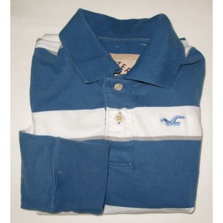 Hollister Long Sleeve Polo Shirt Men's S - Small