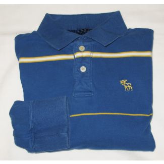 Abercrombie & Fitch L/S Muscle Fit Polo Shirt Men's M - Medium
