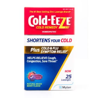 Cold-Eeze Homeopathic Zinc Mixed Berry 25 Lozenges