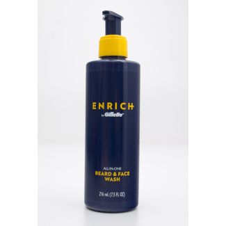 Gillette Enrich All-in-One Beard & Face Wash 216 mL (7.3 fl oz)