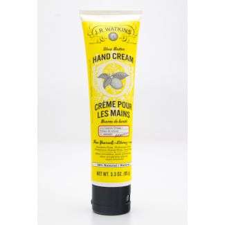 J.R. Watkins Shea Butter Hand Cream Lemon Cream Scent net wt 3.3 oz