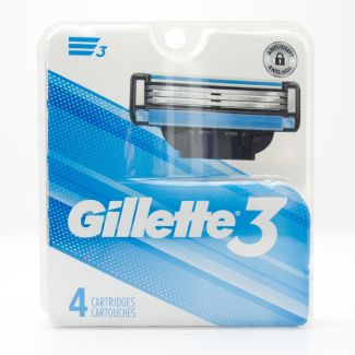 Gillette Gillette3 Razor Blade Refill 4 Cartridges