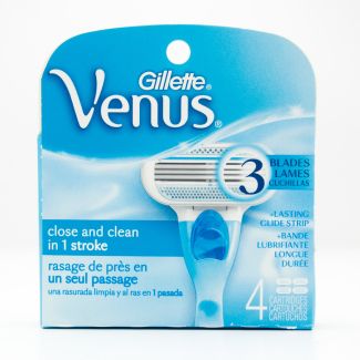 Gillette Venus 3-Blade Razor Refill 4 Cartridges
